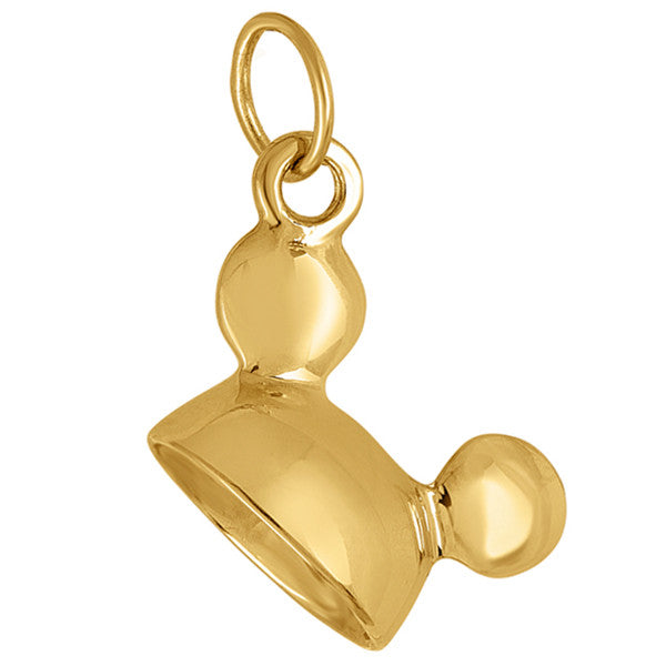 Vintage Mickey Mouse Ears 14K Gold Charm